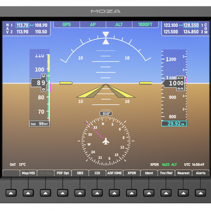 Moza MGX1000 Instrument Panel (Pre-Order! Shipping Starts mid-to-late August)