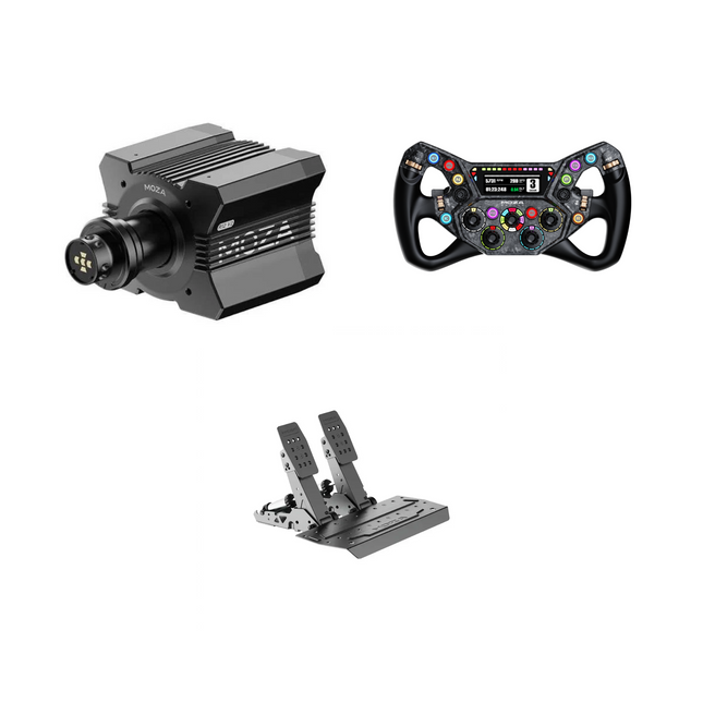 Moza R12 + KS Pro + SRP2 Bundle