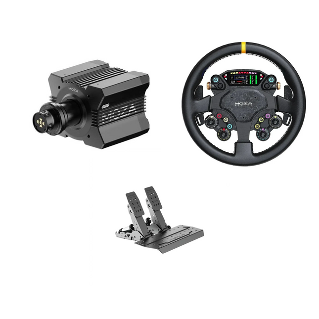 Moza R12 + CS Pro + SRP2 Bundle