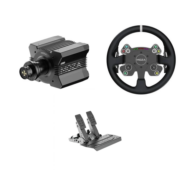 Moza R12 + CS V2P + SRP2 Bundle