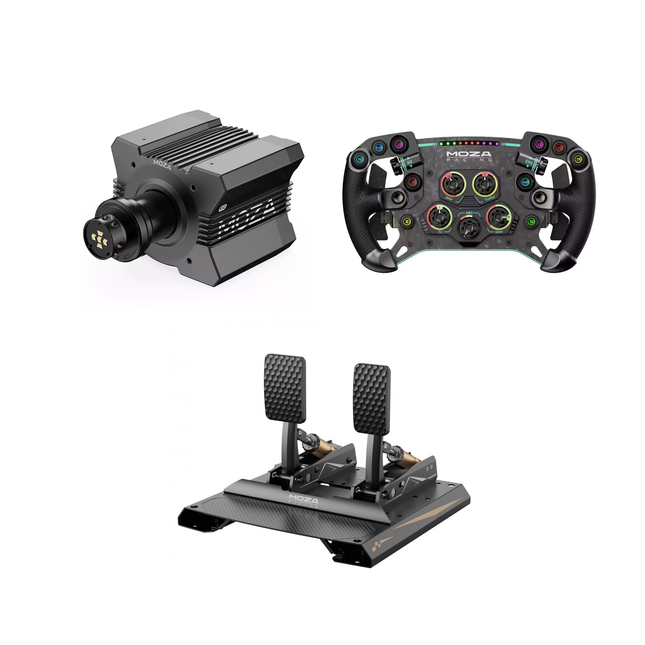 Moza R12 + GS V2 + CRP2 Bundle