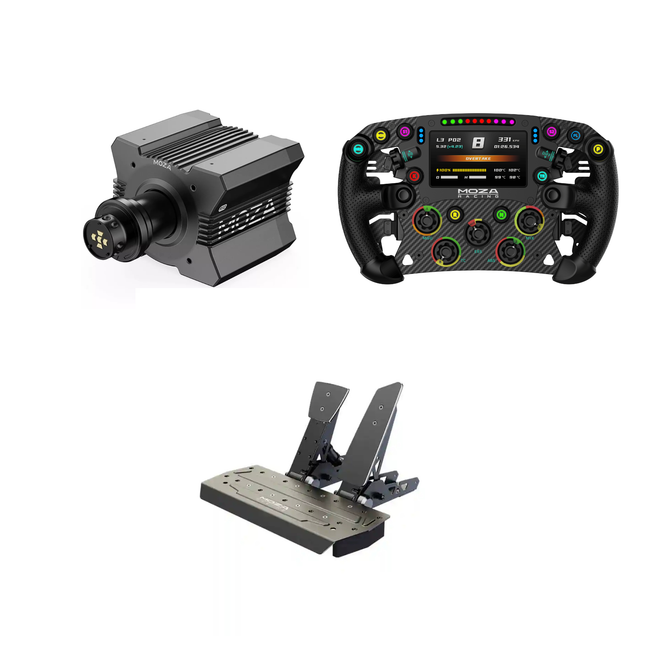 Moza R12 + FSR2 + SR-P Bundle