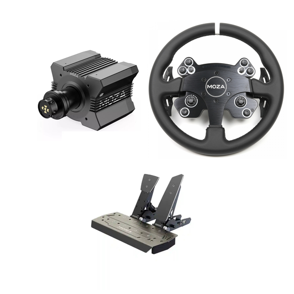 MOZA R12 V2ステアリング SR-Pペダル　シートセット Moza R12 + CS V2P + SR-P Bundle | SimRacerZone