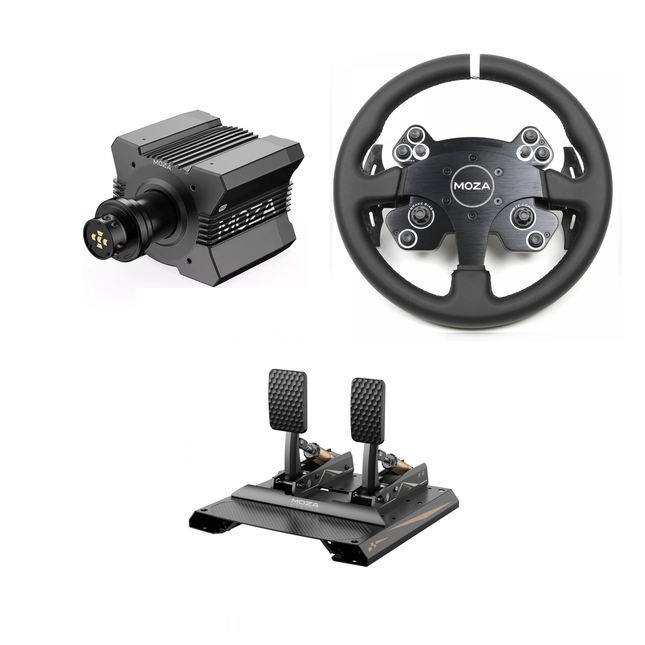 Moza R12 + CS V2P + CRP2 Bundle