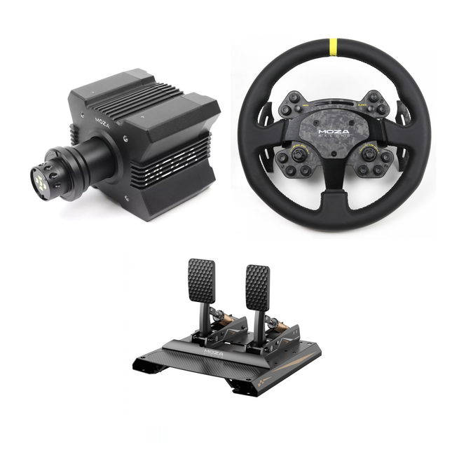 Moza R9 + RS V2 + CRP2 Bundle