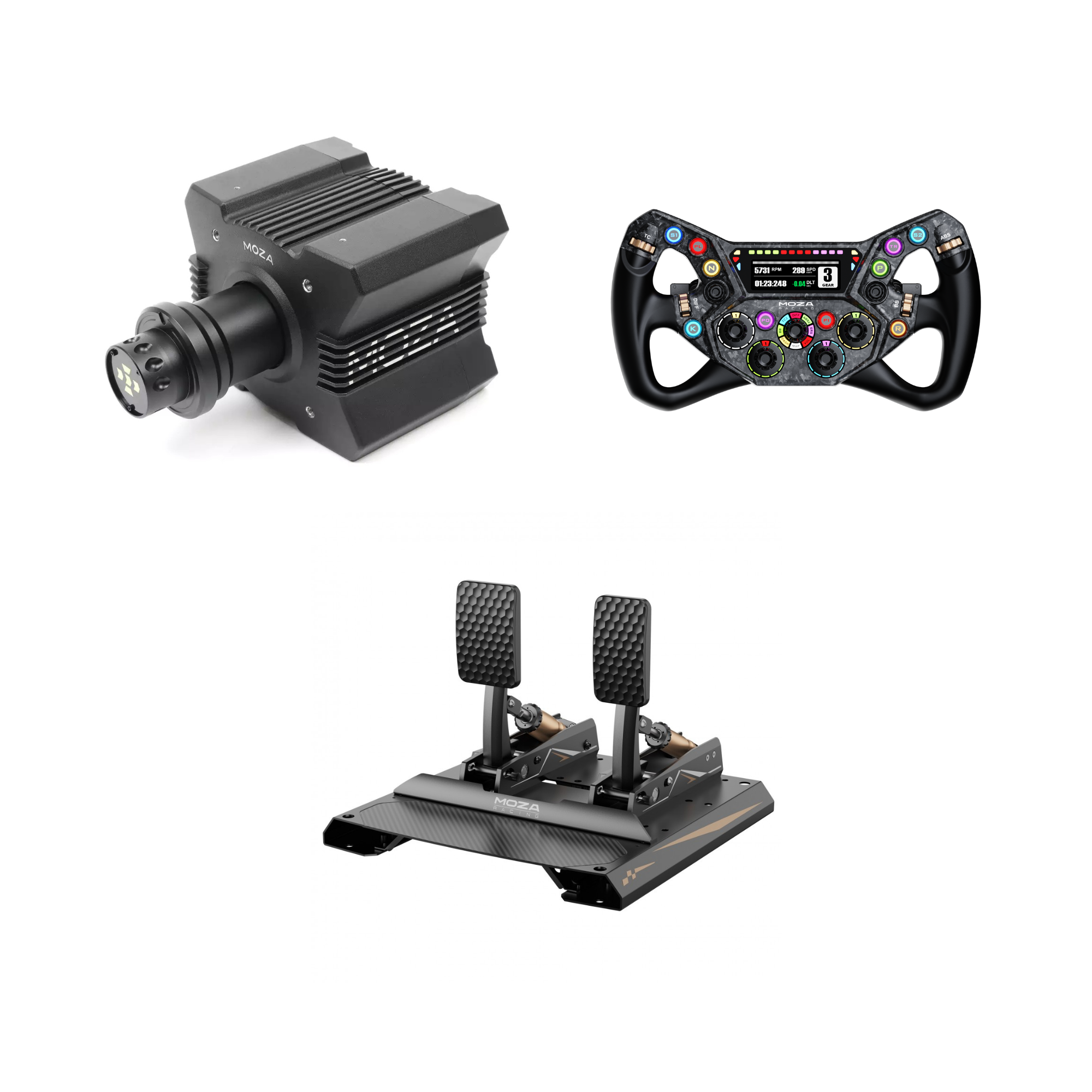 Moza R9 + KS Pro + CRP2 Bundle